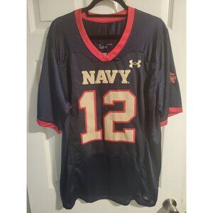#12 Navy / USMC, Under Armour Game Replica Jersey, Navy, Men's Large